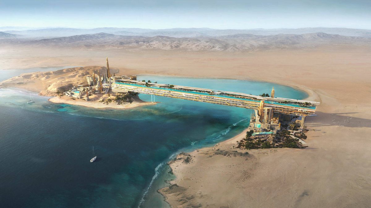 Arabia Saudí construirá una piscina de medio kilómetro de largo a 36 metros de altura