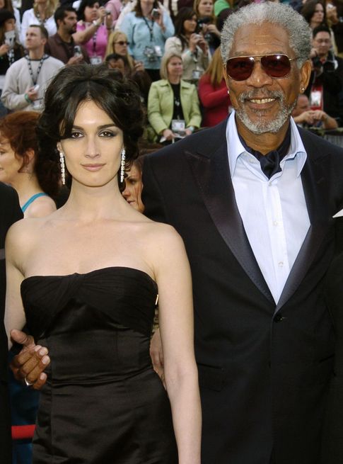Con Morgan Freeman en los Oscar de 2006 (Gtres)