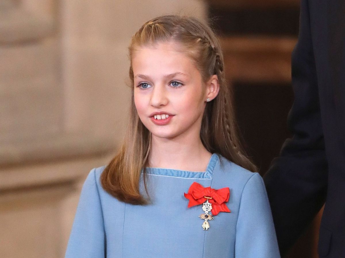 Foto: La princesa Leonor, con la insignia de la Orden del Toisón de Oro. (EFE)