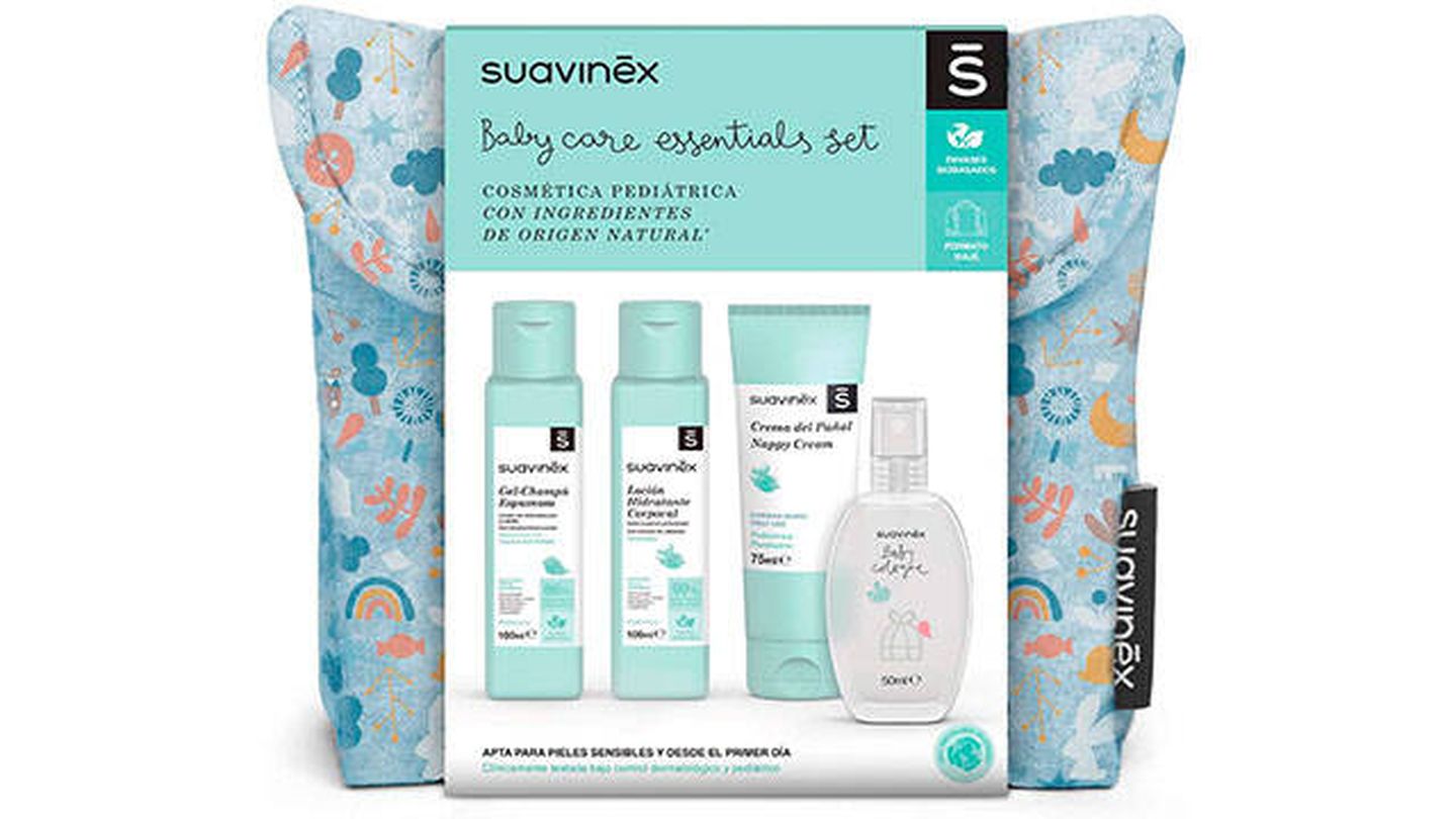 Neceser de viaje para bebés con 4 productos Suavinex