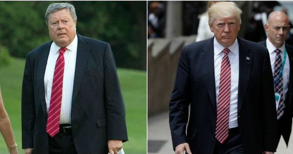 Foto: Comparación entre Viktor Knavs y Donald Trump.