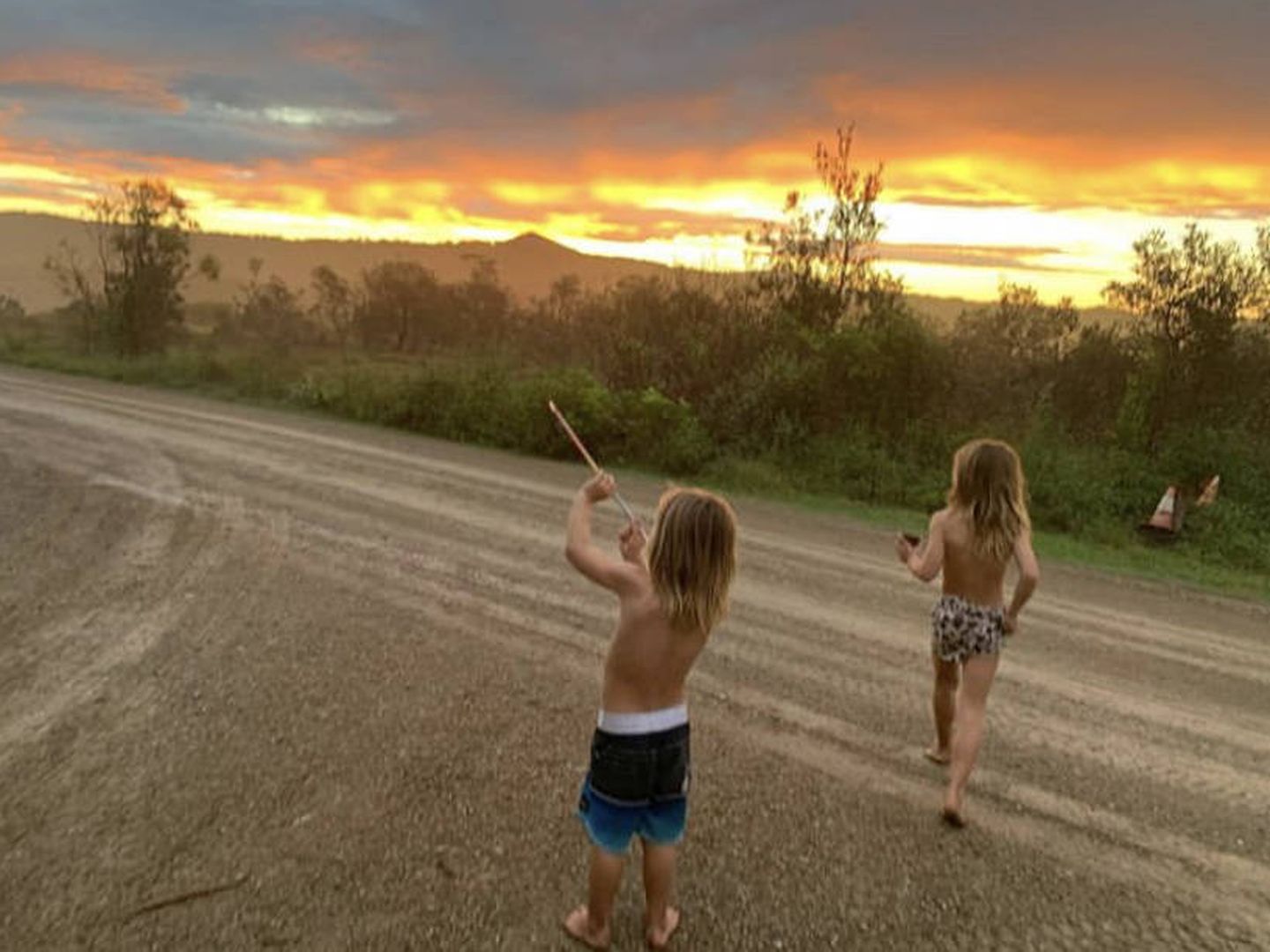 Una puesta de sol en Australia. (Instagram @chrishemsworth)