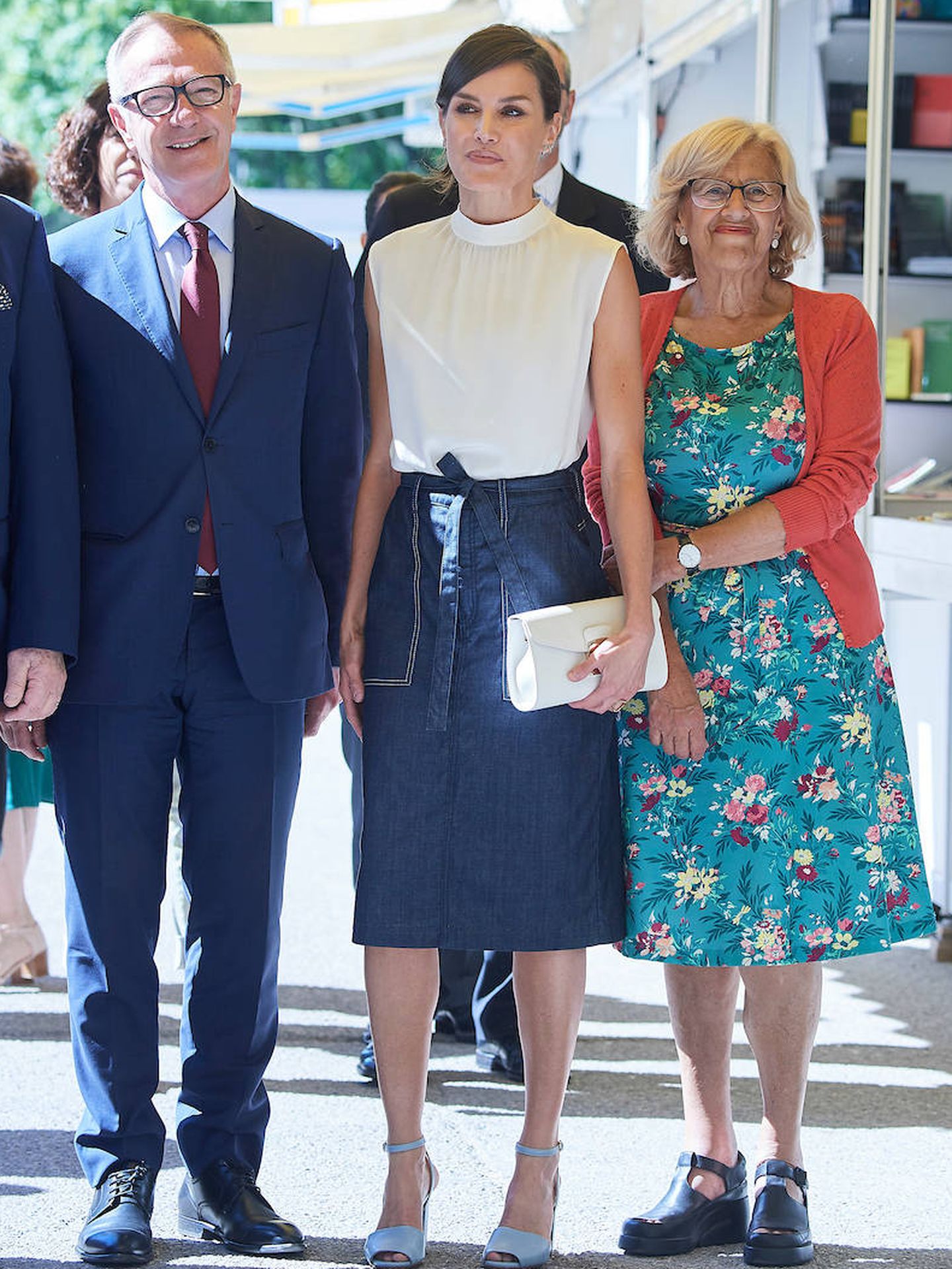 Con la alcaldesa de Madrid y el ministro de Cultura, ambos en funciones. (Limited Pictures)