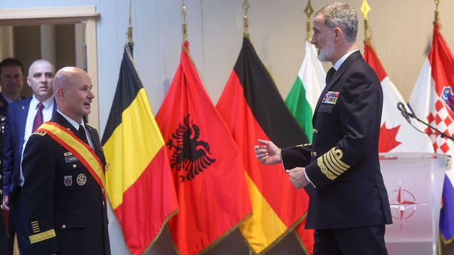 Foto de Felipe VI en la OTAN