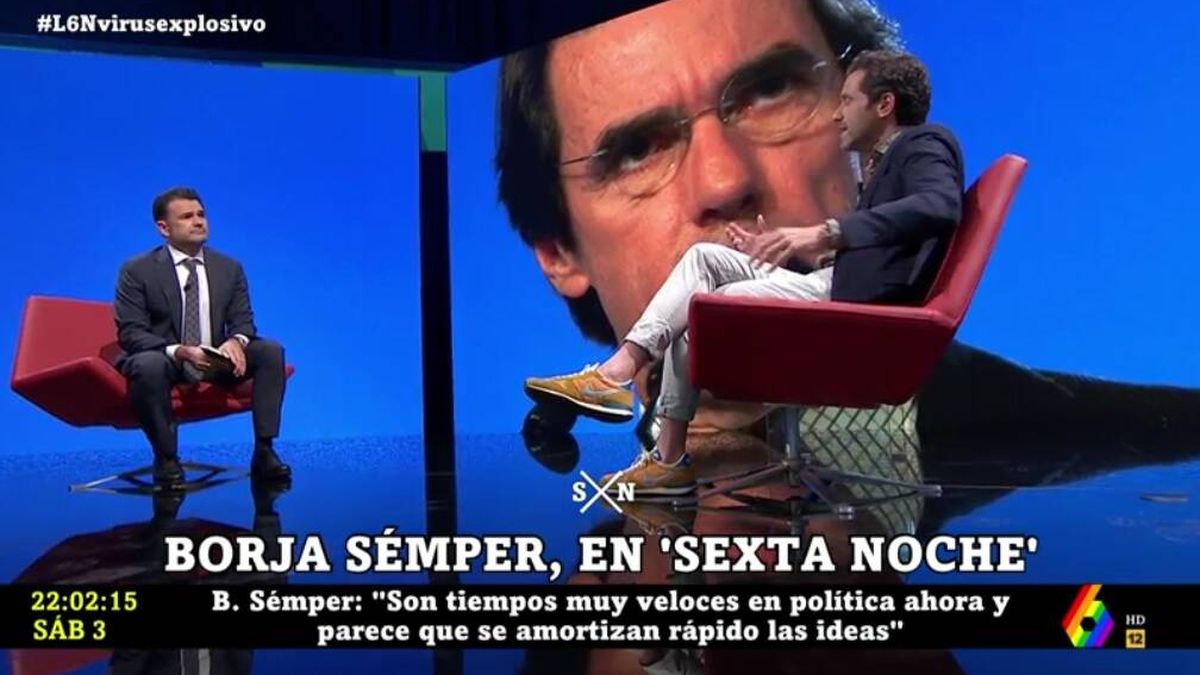 Borja Sémper se arrepiente en 'La Sexta noche' por esto que dijo sobre Aznar