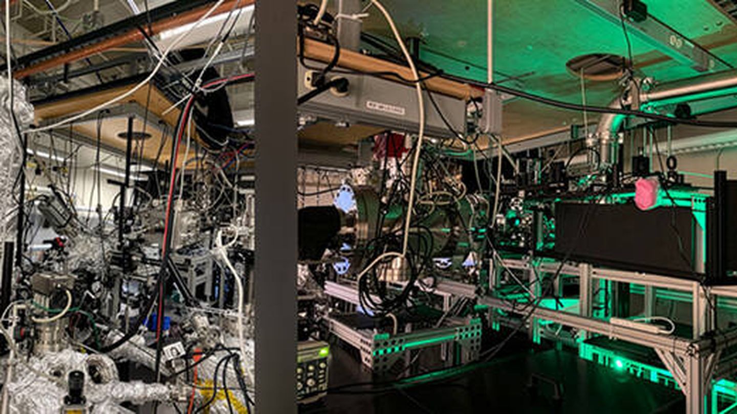 El montaje experimental utilizado para estudiar el tritelururo de erbio, un material de tierras raras (MIT)