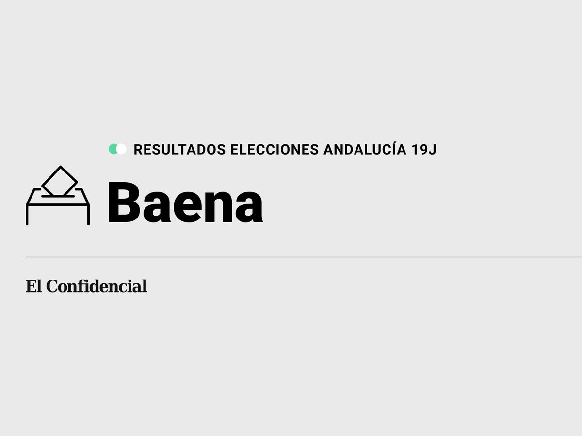 Foto: Resultados en Baena, Córdoba, de las elecciones de Andalucía 2022 este 19-J (C.C./Diseño EC)