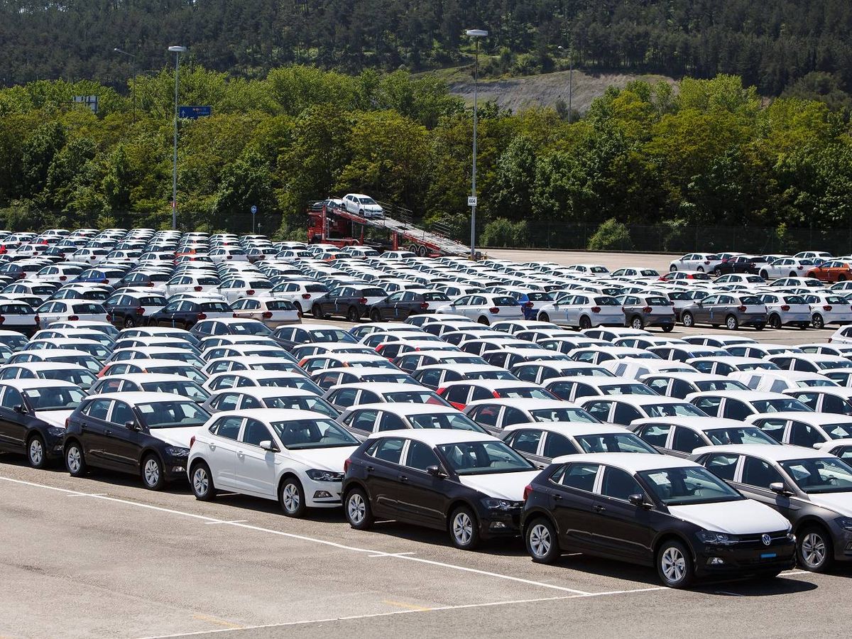 Foto: Volkswagen Polo fabricados en Landaben, de los que más del 85% se destinan a la exportación.