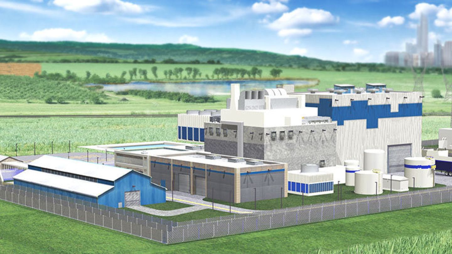 Un concepto de pequeño reactor modular de Westinghouse. (Reuters)