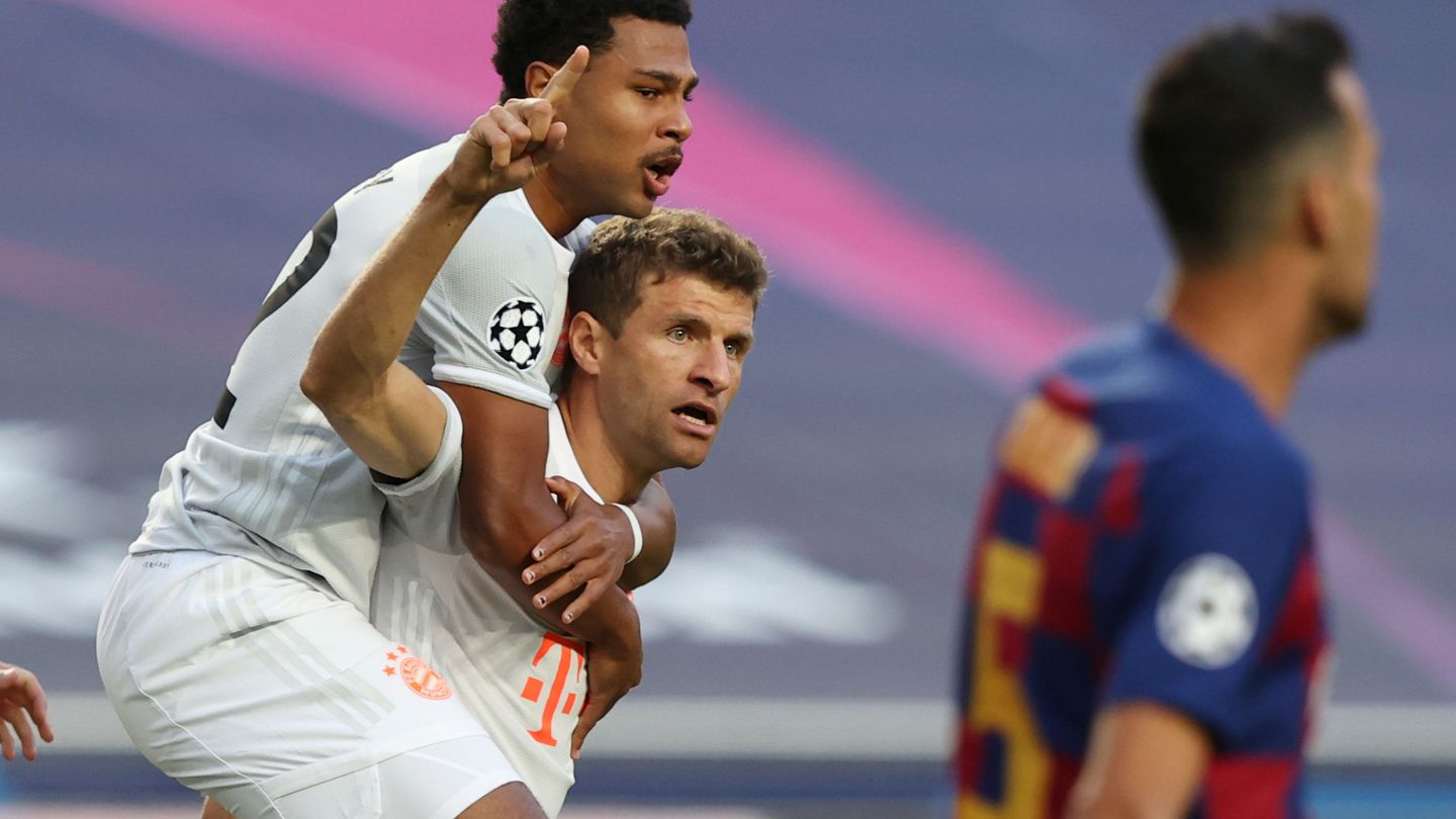 Muller fue elegido como mejor jugador del partido del Bayern frente al Barcelona. (Reuters)
