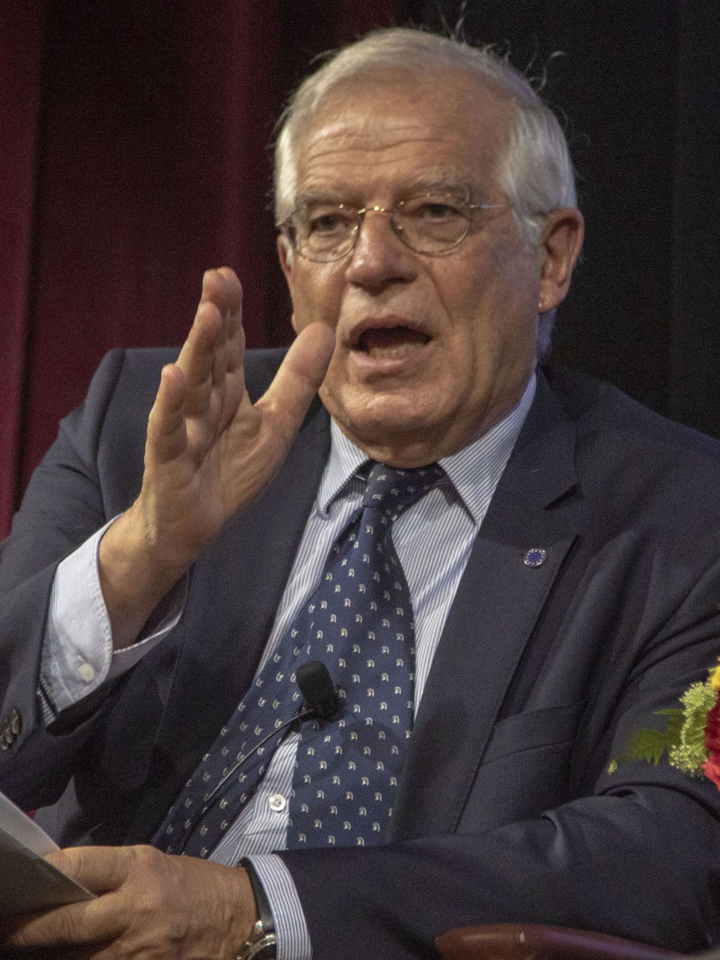 Borrell, durante la conferencia. (EFE)