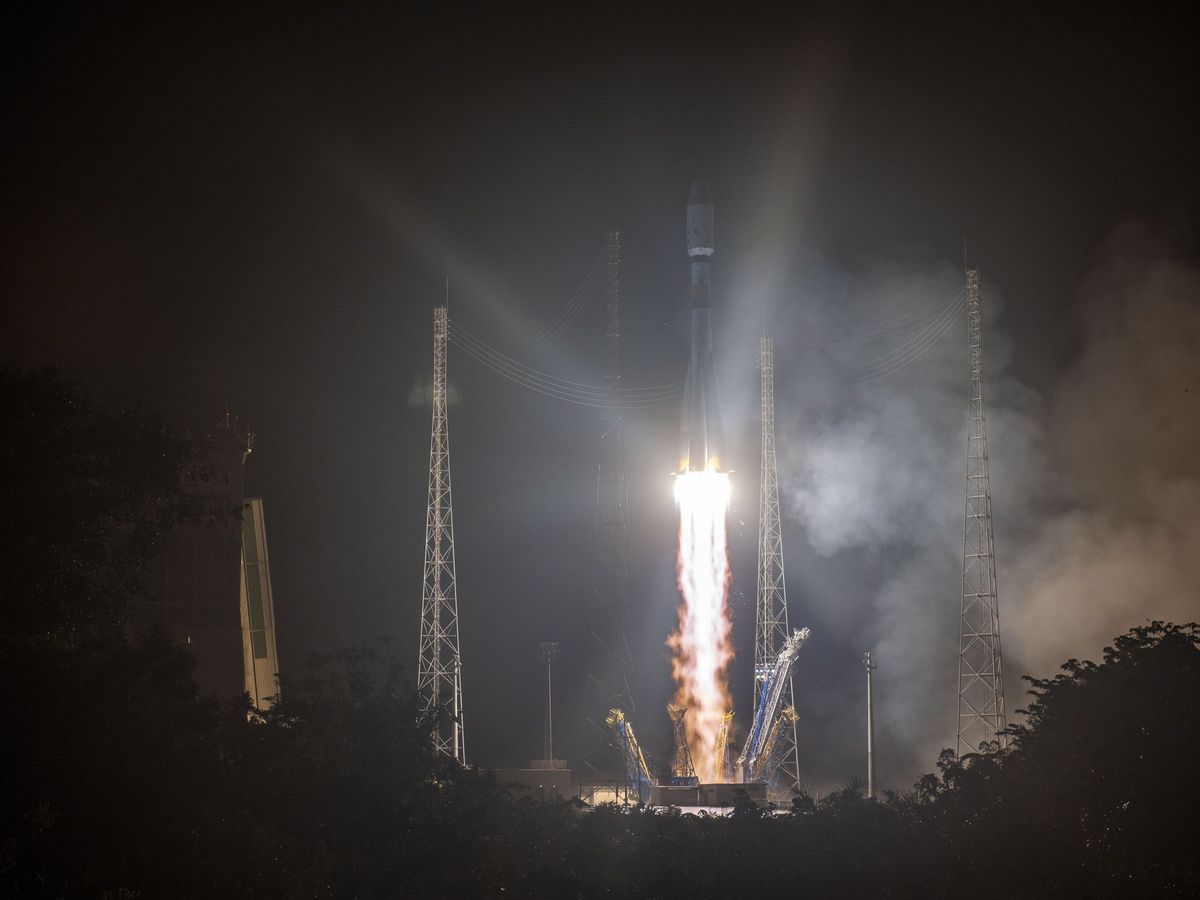 Foto: El cohete europeo Soyuz. (EFE)