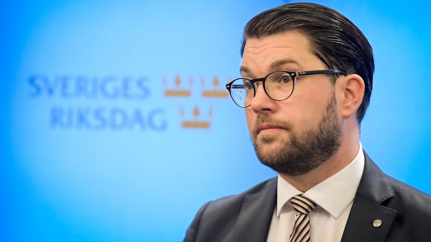 El líder del ultraderechista Demócratas de Suecia (SD), Jimmie Åkesson, el 27 de septiembre de 2018. (Henrik Montgomery/EFE)