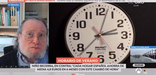 Post de Niño Becerra clama contra el cambio de hora en 'Espejo': 