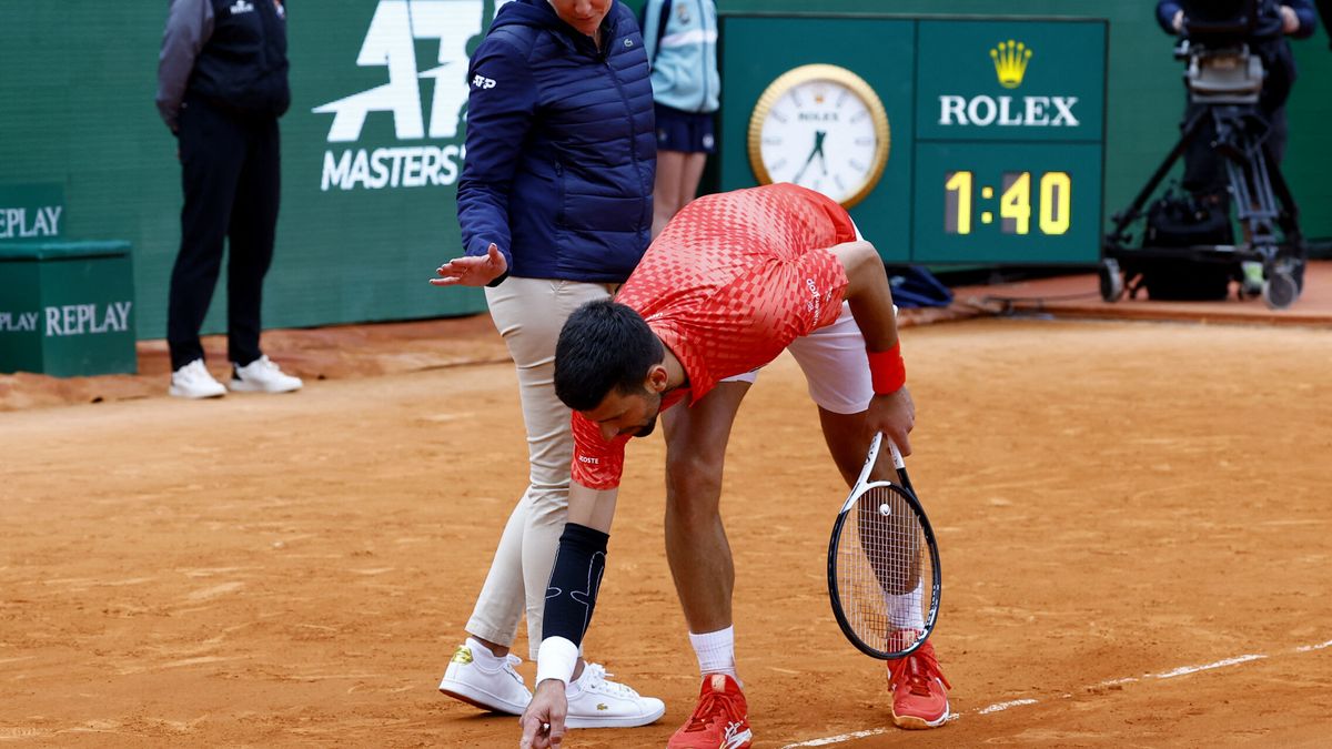 Novak Djokovic la lía en Montecarlo: de la bronca con la jueza de silla al "hoy no es un buen día" 