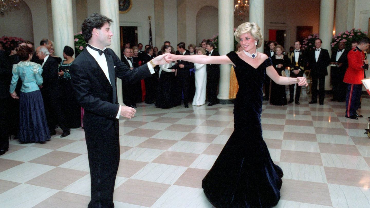  Travolta y Lady Di, en la Casa Blanca. (Cordon Press)