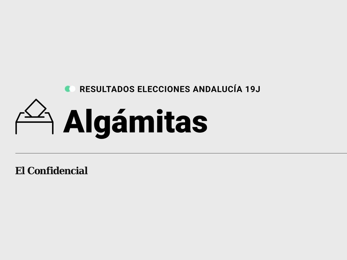 Foto: Resultados en Algámitas, Sevilla, de las elecciones de Andalucía 2022 este 19-J (C.C./Diseño EC)