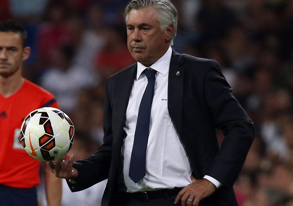 Foto: Carlo Ancelotti, durante un partido de esta temporada (Reuters)