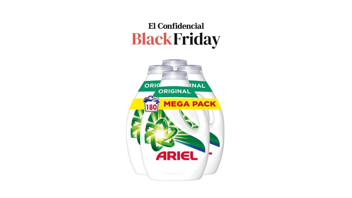 ¡Aprovecha! Detergente Ariel Liquido 180 Lavados en oferta Black Friday