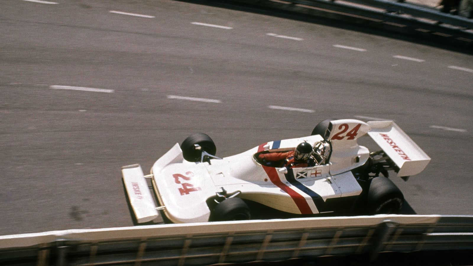 Foto: James Hunt en el GP de Mónaco (Imago).