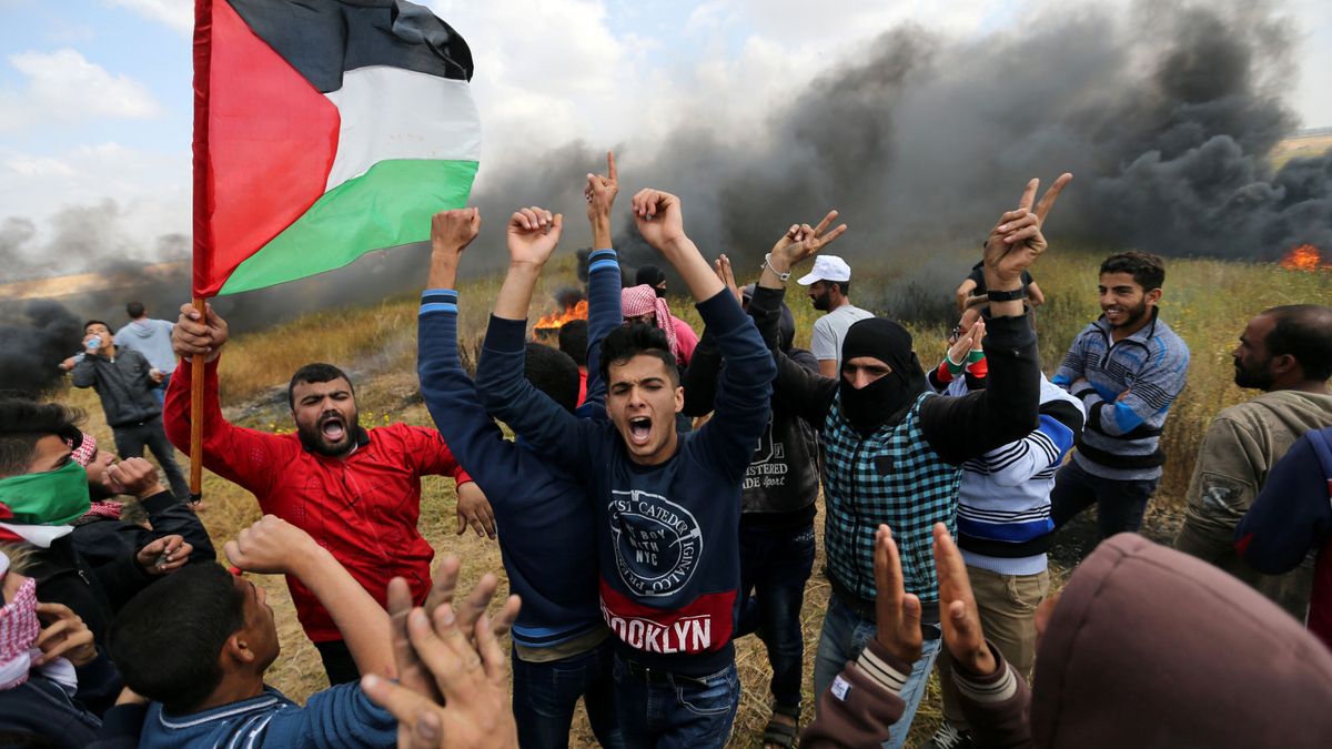 16 palestinos muertos y unos 2.000 heridos en los incidentes en Gaza