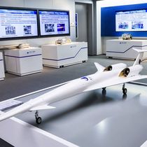 Foto: Maqueta a escala 1:18 del avión supersónico TMS-10. (Laboratorio de Tianmushan)