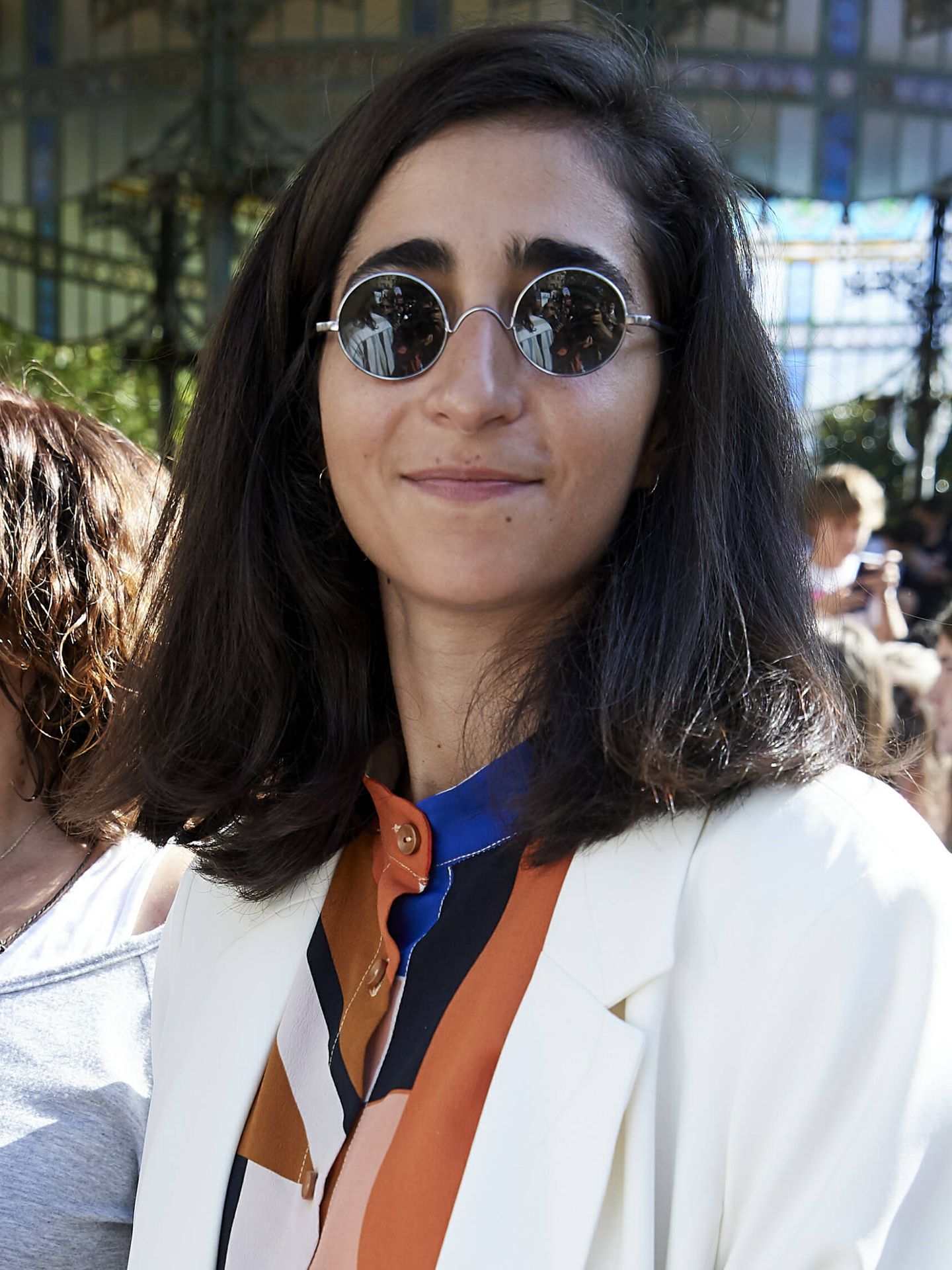Alba Flores, en una marcha de Greenpeace con melena midi. (Getty/Carlos Álvarez)