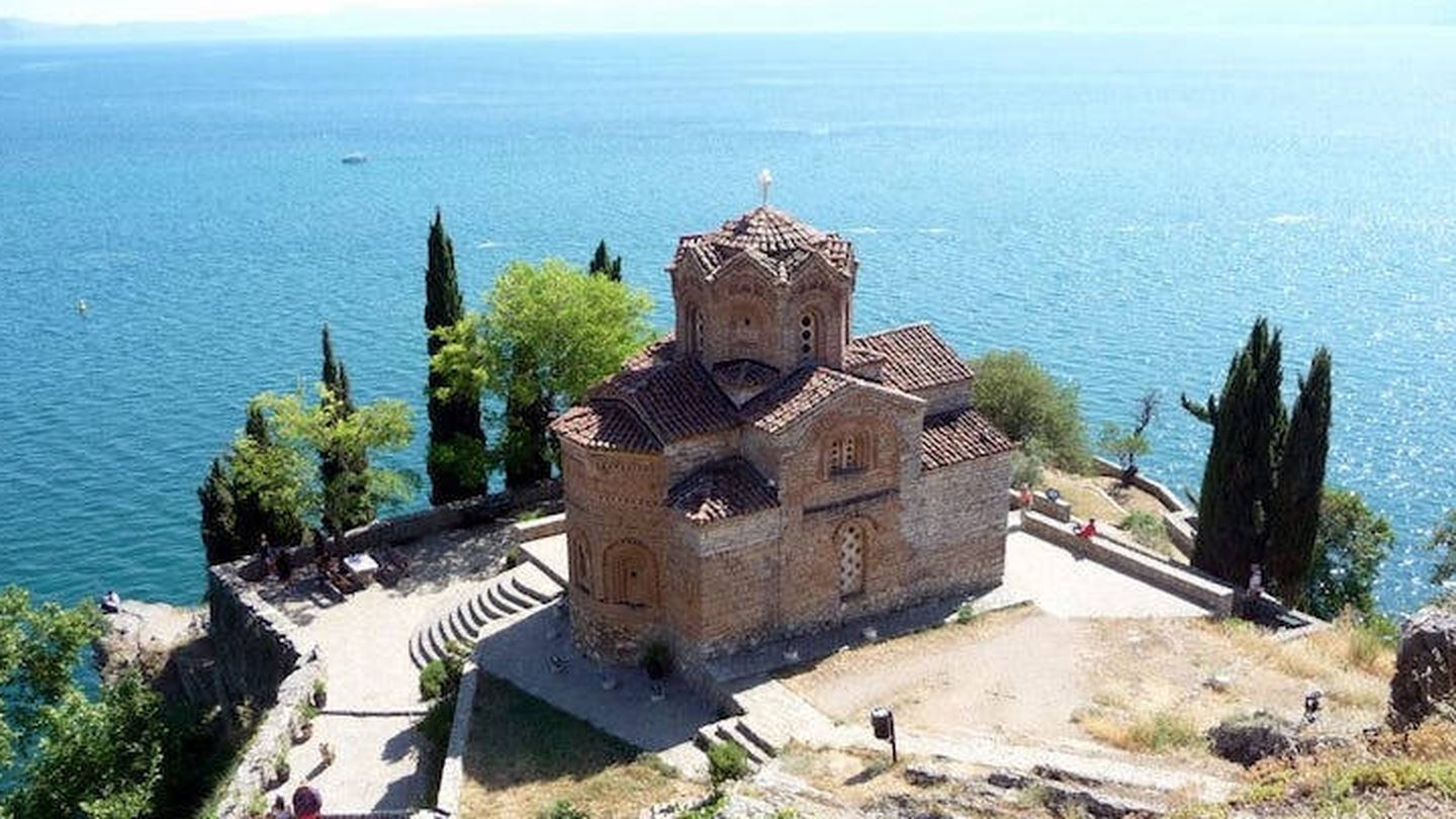 La iglesia de San Juan en Kaneo es una de las principales atracciones turísticas de Ohrid. (BIRN)
