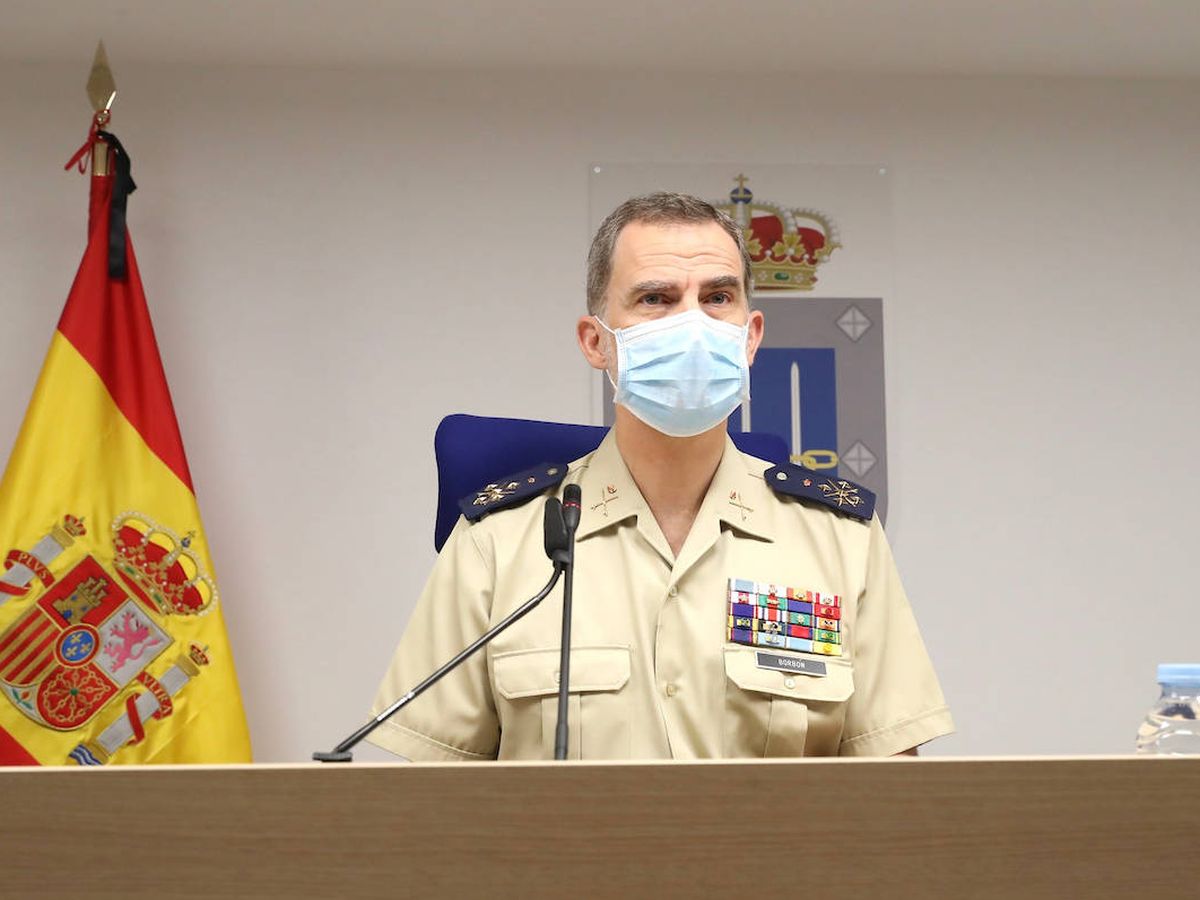 Foto: El rey Felipe VI, en el MOPS por el Día de las Fuerzas Armadas. (Limited Pictures)