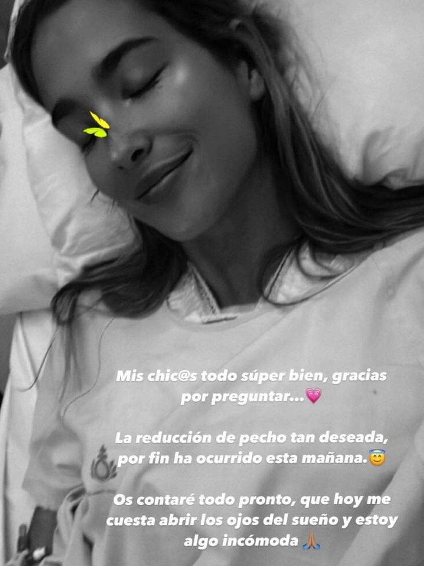 María Pombo comunica su operación a sus fans. (Instagram @mariapombo)