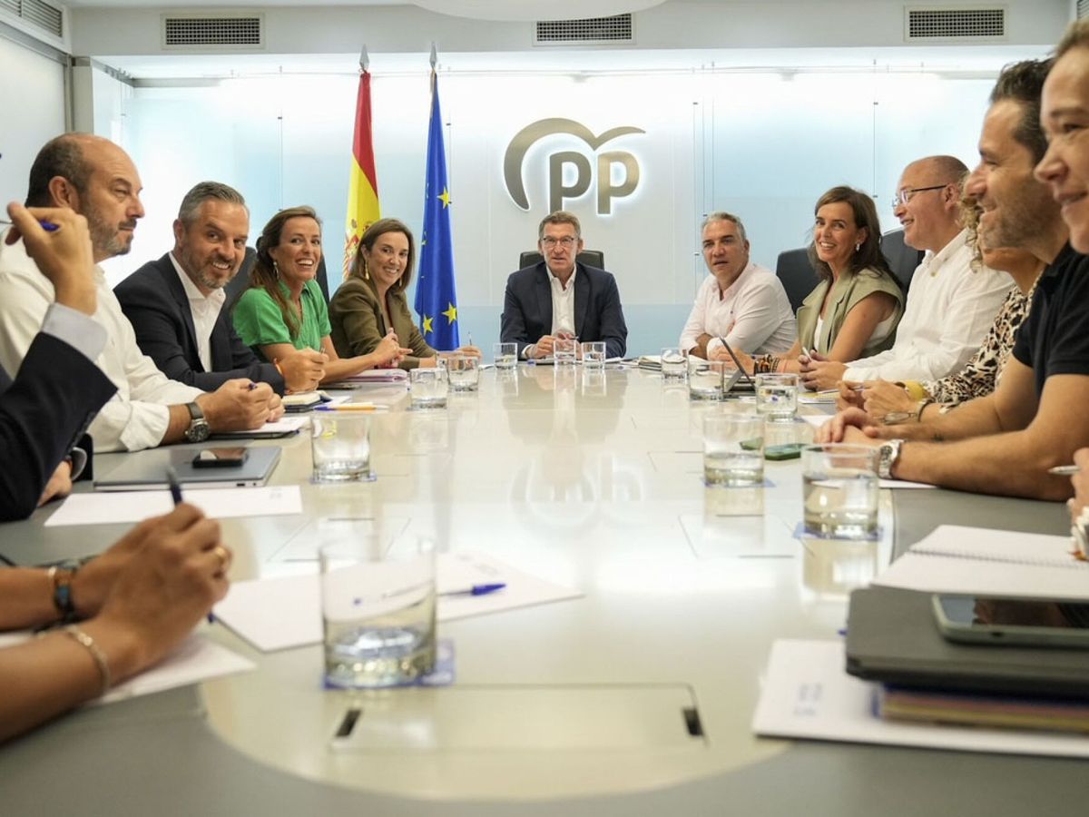 Foto: Comité de Dirección del PP presidido por Alberto Núñez Feijóo. (EFE/PP/Tarek)