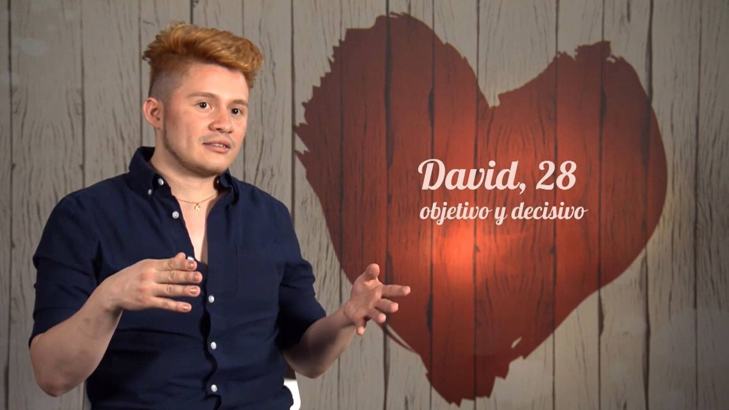 David, en 'First Dates'. (Cuatro)