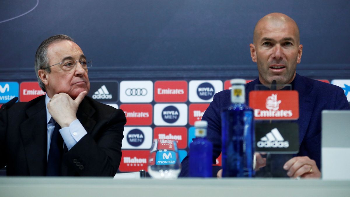 Florentino intenta seducir a Zidane: renovación hasta 2024 y voz en los fichajes