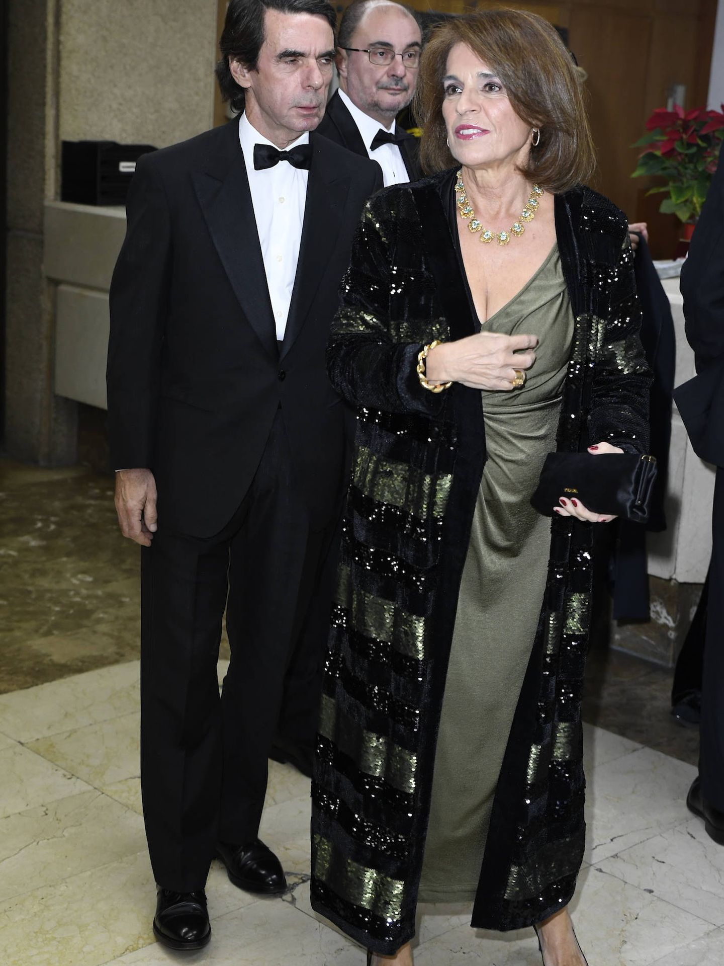 Ana Botella y José María Aznar, a su llegada a los premios. (Limited Pictures)