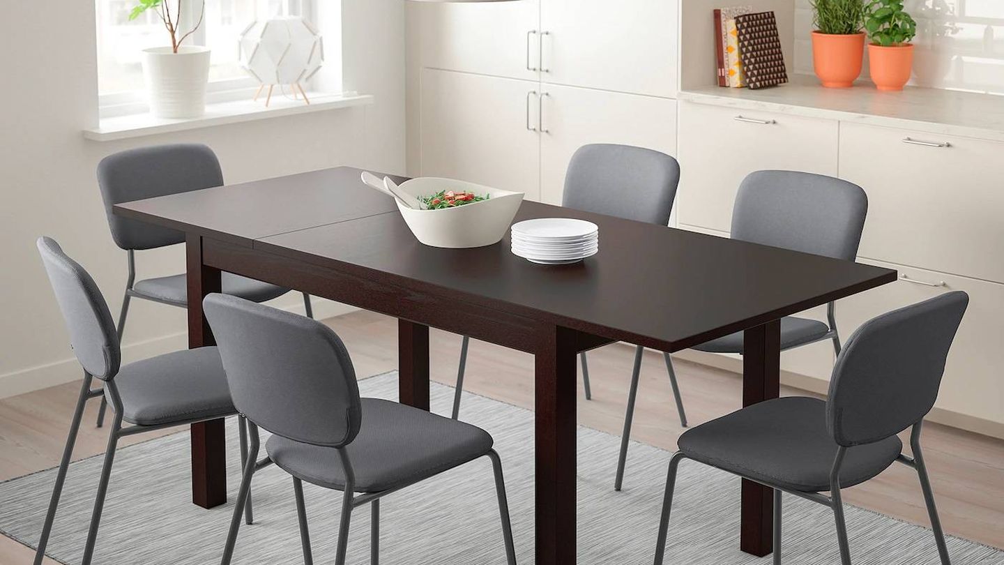 Mesa extensible de Ikea para tu comedor. (Cortesía)
