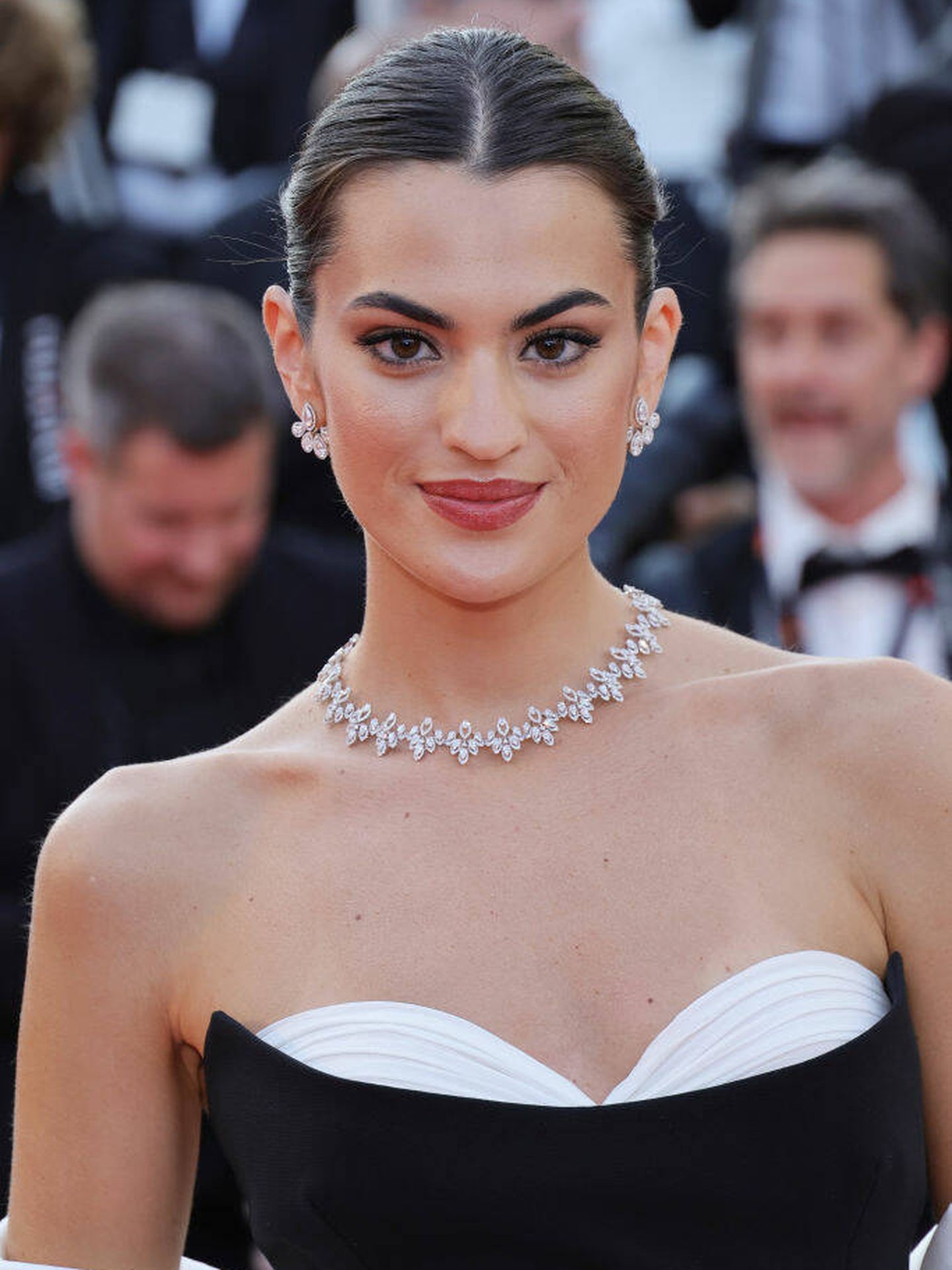 Detalle del maquillaje de Marta Lozano para el Festival de Cannes. (Getty Images)
