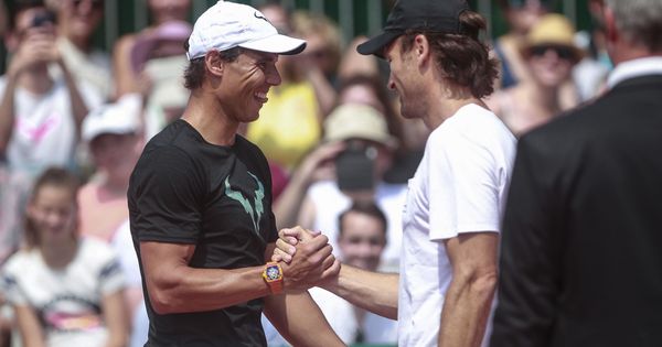 Foto: Nadal y Moya, en Roland Garros. (Reuters) 