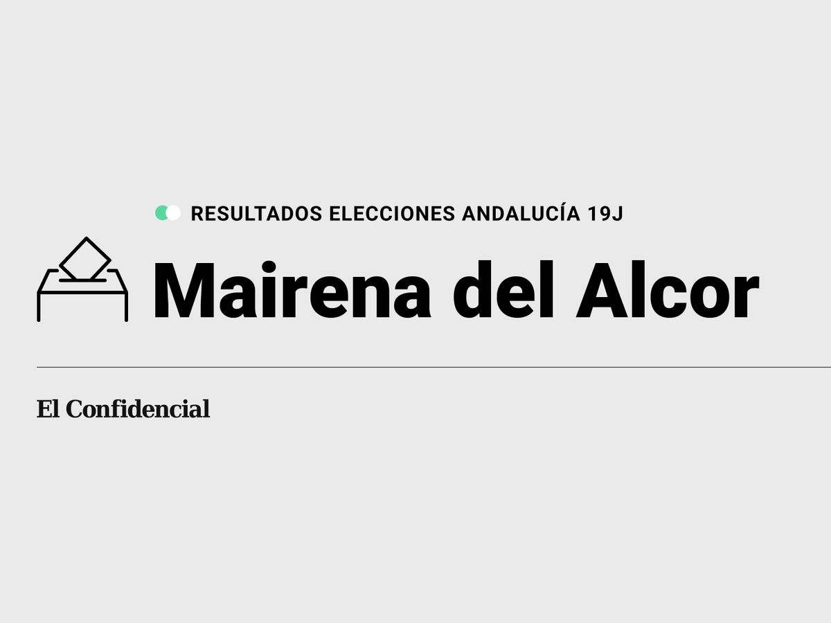 Foto: Resultados en Mairena del Alcor, Sevilla, de las elecciones de Andalucía 2022 este 19-J (C.C./Diseño EC)