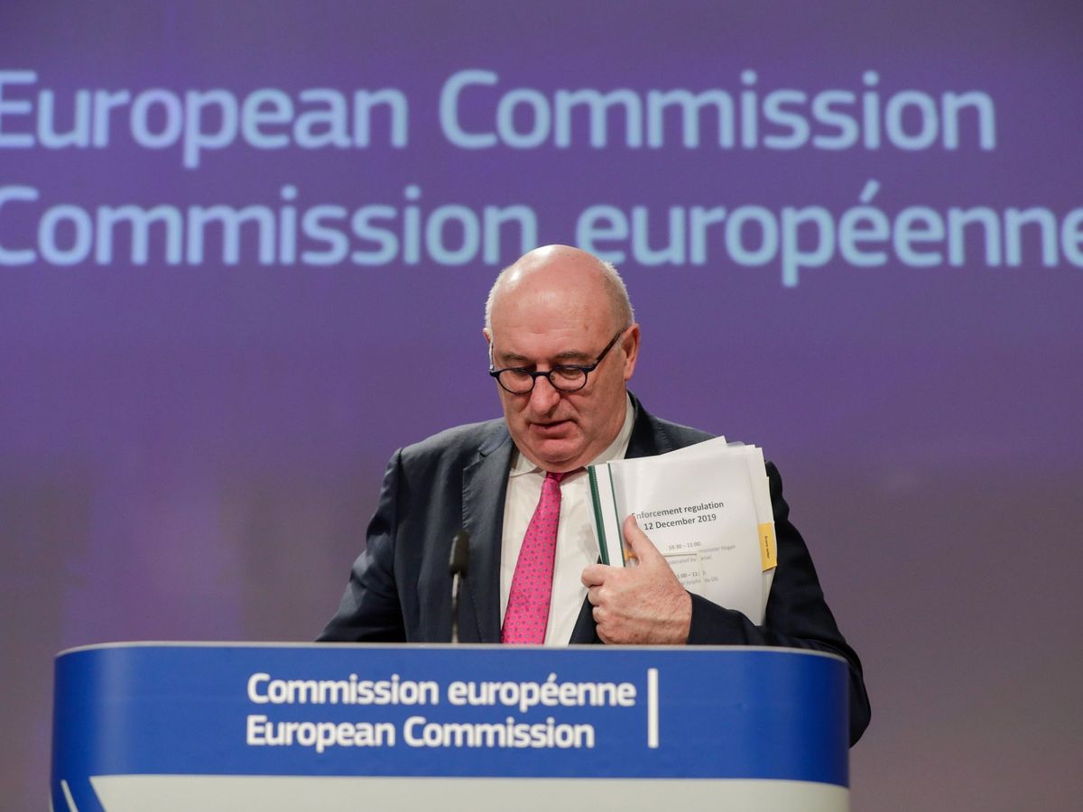 Foto: Phil Hogan, comisario de Comercio de la Comisión Europea. (EFE)