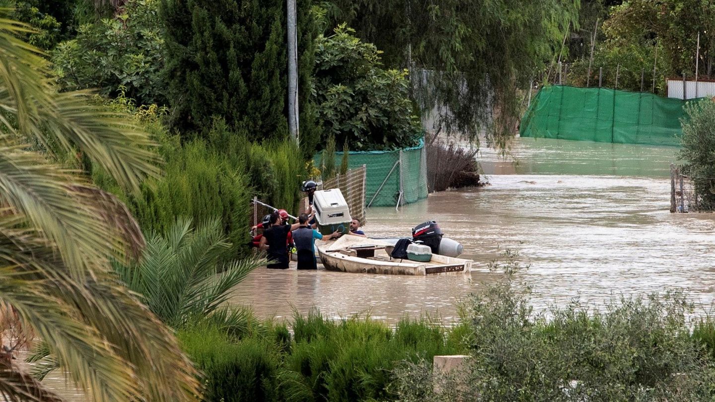 Inundaciones en Molina del Segura, Murcia. (EFE)
