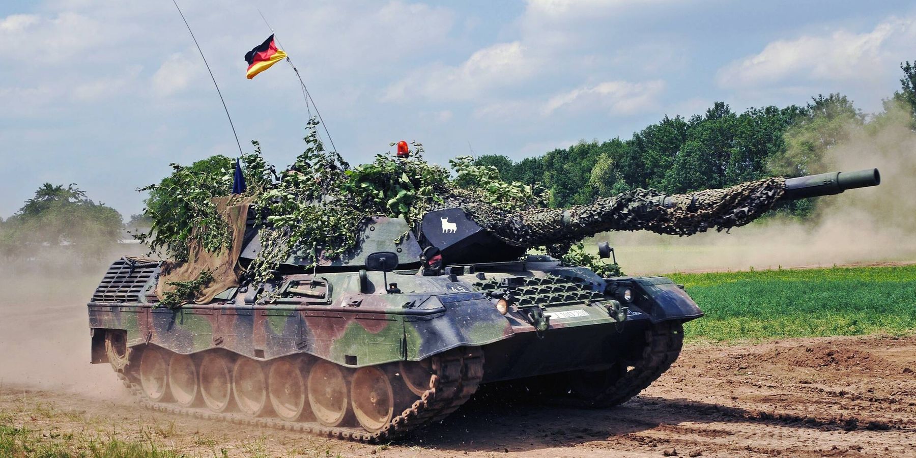 Leopard 1A5 alemán visto en 2015. (Rainer Lippert)