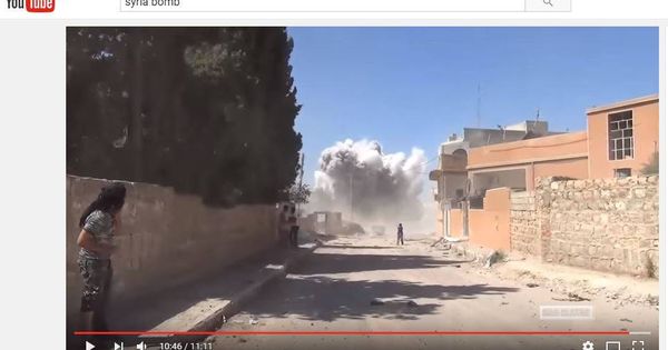 Foto: Vídeo de un bombardeo del ejército sirio subido a YouTube