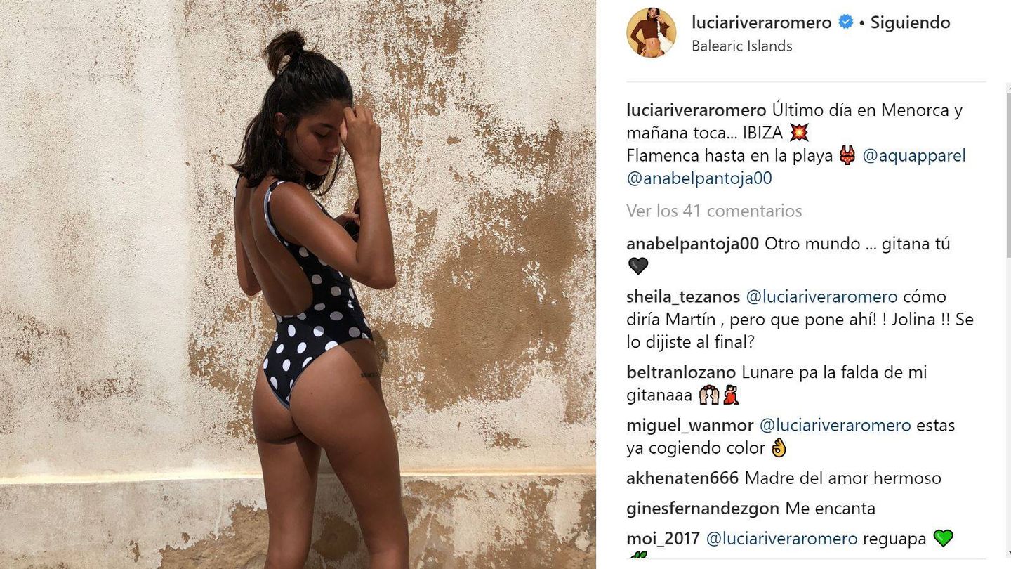 Lucía Rivera en una imagen de Instagram