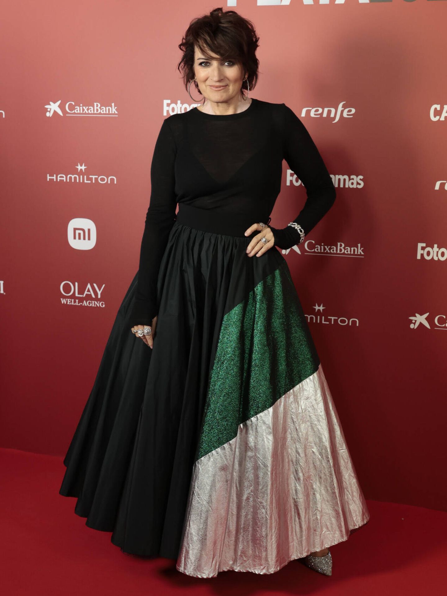 Silvia Abril, en la alfombra roja de los premios Fotogramas de Plata 2023. (Gtres)