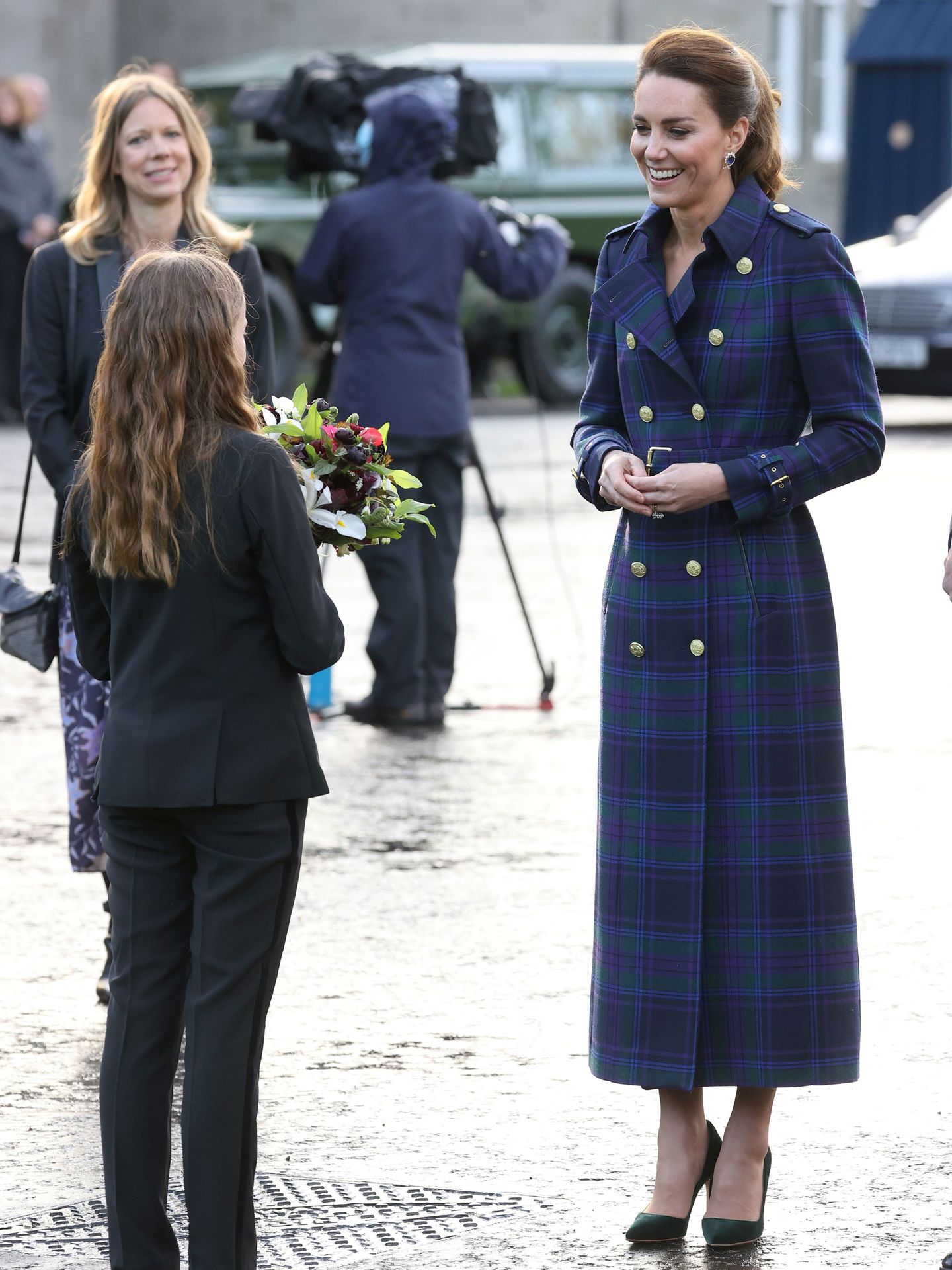 La duquesa de Cambridge, en Escocia. (Reuters)