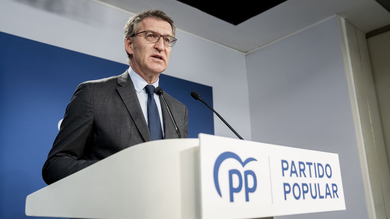 Foto: El presidente del Partido Popular, Alberto Núñez Feijóo. (Europa Press/Pérez Meca)