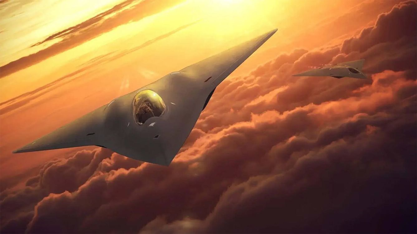 Foto: Rénder 3D de concepto de caza de combate de sexta generación. (Lockheed Martin)