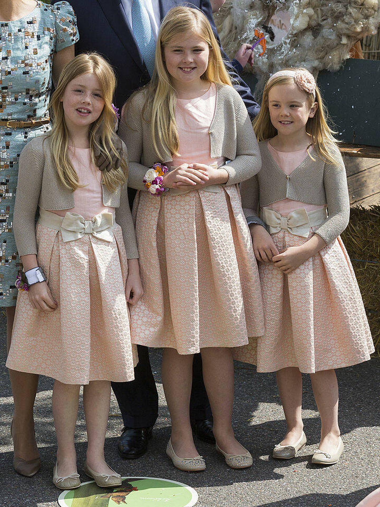 La princesa Amalia y sus hermanas. (Michel Porro/Getty Images)
