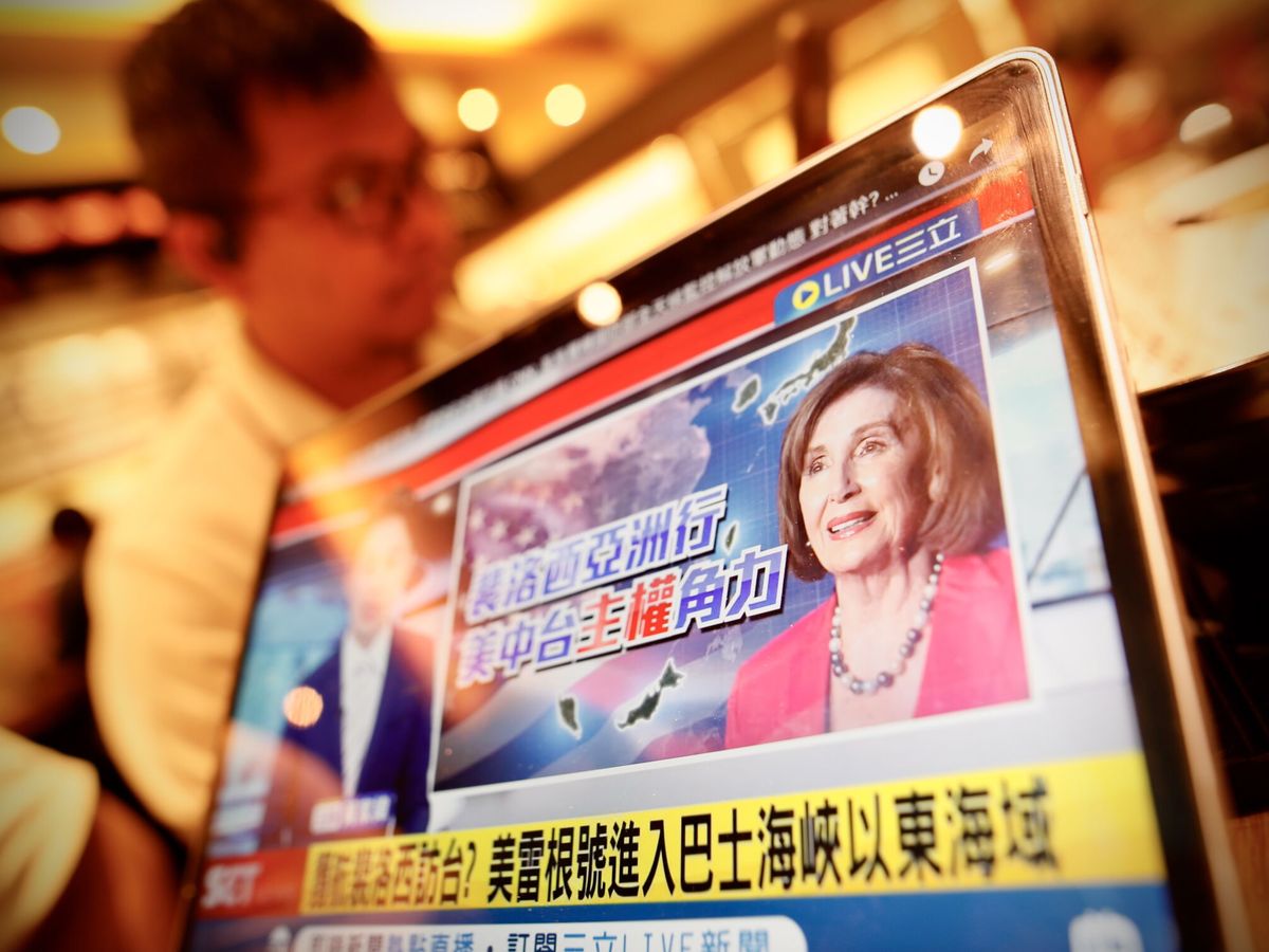 Foto: Nancy Pelosi aterrizó el martes en Taiwán. (EFE/Ritchie B. Tongo)