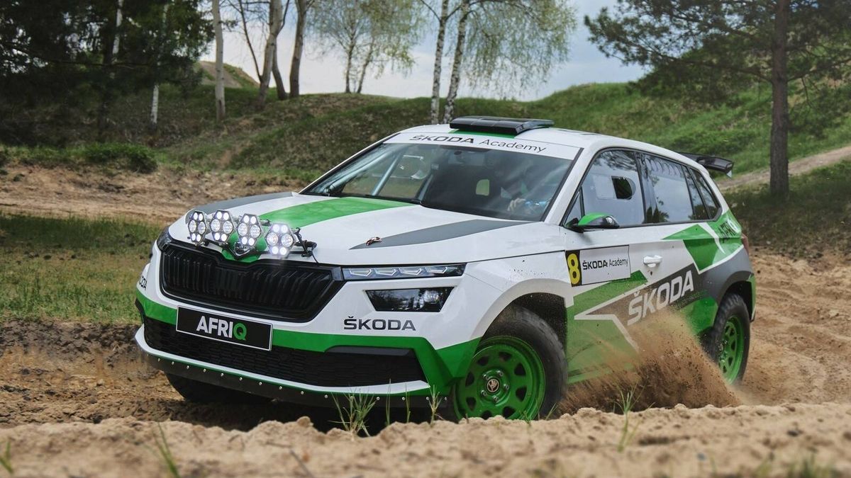 Los aprendices de Skoda convierten el SUV Kamiq en un coche de rally con tracción total